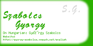 szabolcs gyorgy business card